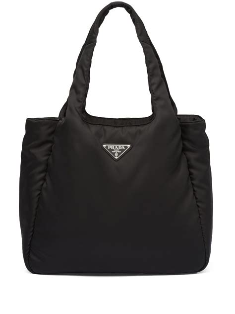 bolsa prada negra grande|farfetch bolsa de prada.